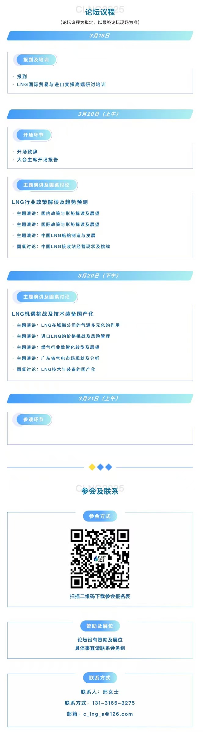 第六屆中國液化天然氣發展論壇議程（詳細版）